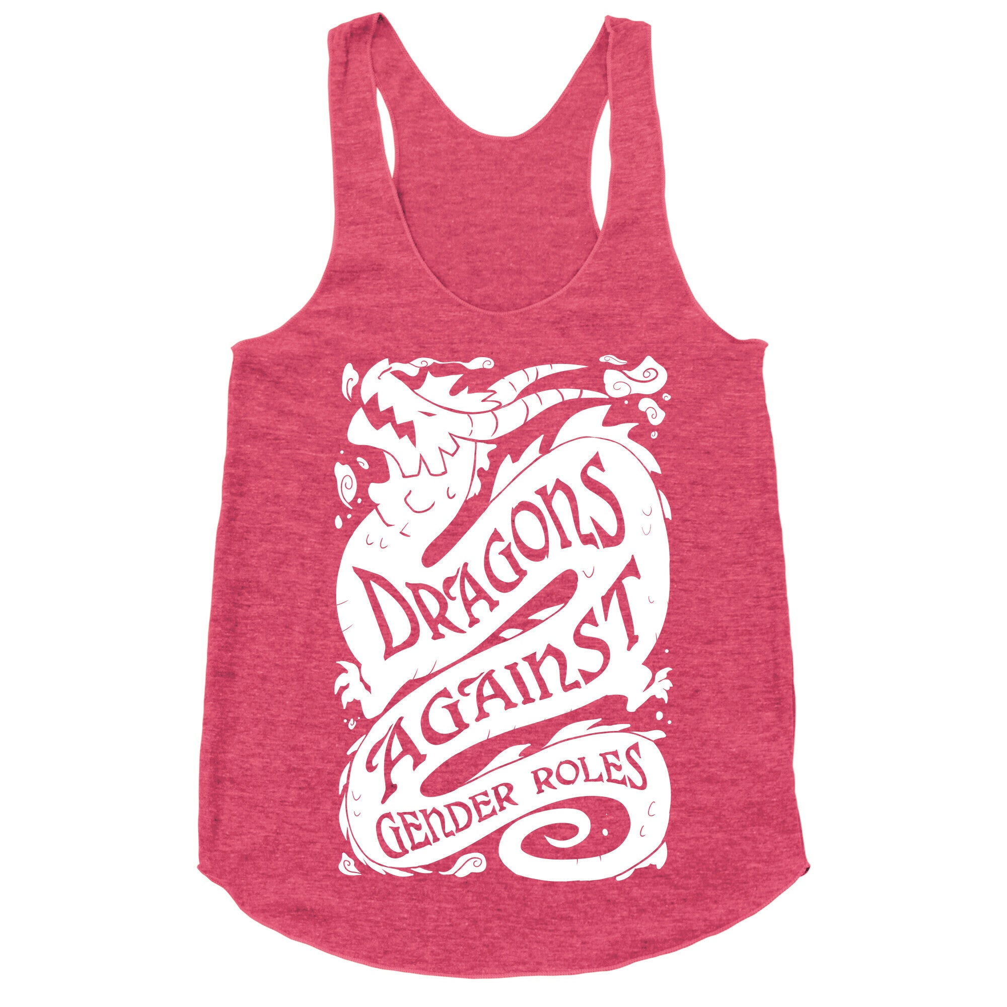 Dragons Against Gender Roles Racerback Tank